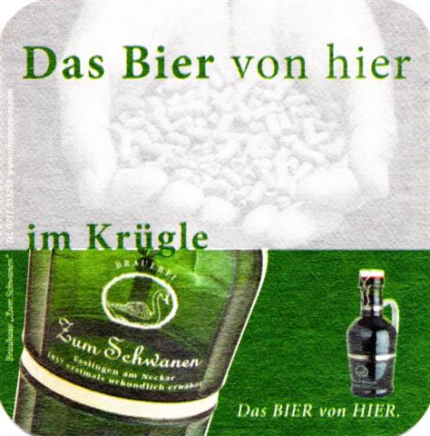 esslingen es-bw zum schwanen quad 2b (185-das bier von hier-im kr�gle) 